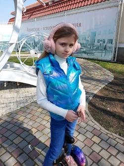 Жилетка " Весна синяя" Жилетка " Весна синяя"